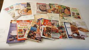 lot 231 image: Large assortment of paper back cookbooks