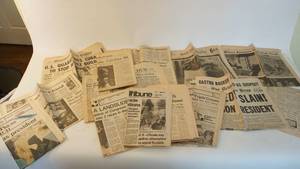 lot 282 image: Ephemera from the 60s Star and Tribune, 1963 President Kennedy Slain etc