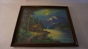 lot 328 image: Framed antique print