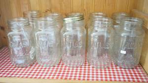 lot 336 image: One dozen canning jars