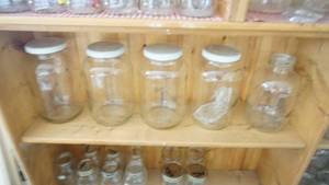 lot 338 image: 1 gallon glass jars