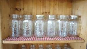 lot 340 image: Dozen canning jars