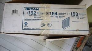 lot 355 image: Broan wall heaternew in box