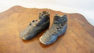 lot 370 image: Antique childs shoes