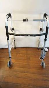 lot 374 image: Extra large medical walker with front wheels