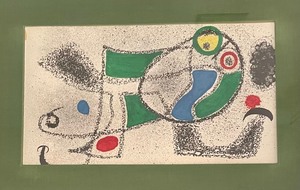 lot 30 image: Joan Miro Framed Print