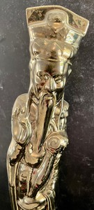 lot 33 image: Tall Ceramic Figural Statues