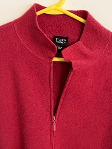 lot 112 image: Eileen Fisher Wool Zip Up