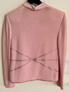 lot 107 image: Lovely Light Pink St. John Knit Zip Up