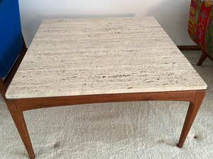 lot 4 image: Italian Made Mid Century Accent Table
