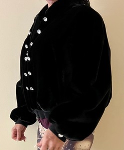 lot 101 image: Soft St. John Waist Zip Up Coat with Rhinestone Details