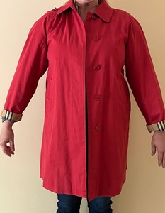 lot 104 image: Ladies Red Burberry Jacket