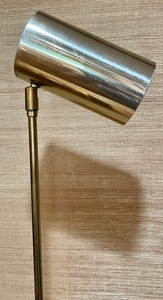 lot 66 image: Vintage Brilliant Brass Lamp with a Marble Base