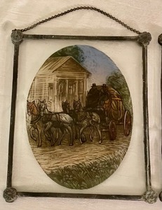 lot 142 image: Vintage Stained Glass Art