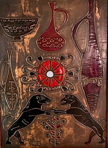 lot 140 image: Vintage Metal Art by Fale