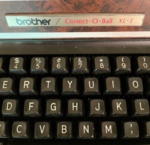 lot 168 image: Vintage Brother Correct-O-Ball Typewriter