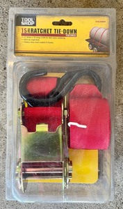 lot 207 image: (2) New 15ft Ratchet Tie Downs