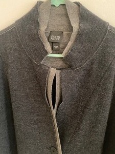 lot 219 image: Eileen Fisher Two Tone Gray Sweater