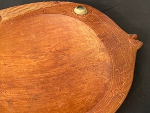 lot 240 image: Vintage Wooden Fish Platter