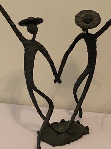 lot 84 image: Pair of Metal Figurines made in Israel
