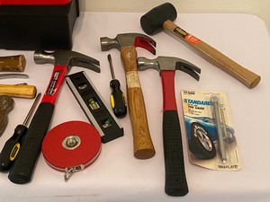 lot 233 image: Plastic Portable Tool Box and Assortment of Tools