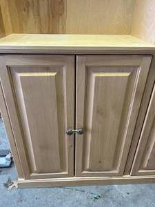 Double Wood Cabinet  Bookshelf