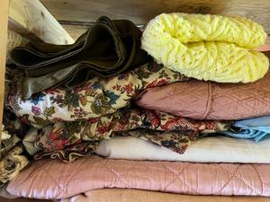 Lot of Blankets, Pillow Covers & Drapes