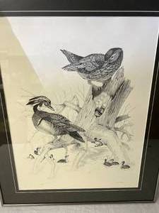 Duck Art Numbered 163180 and signed dan Keyler