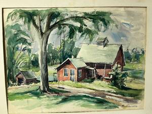 Original Watercolor Signed by K. Harem