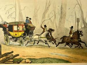 House and Wagon Sketching - Signed V. Adams