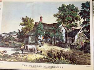 Set of 15 Currier & Ives Prints