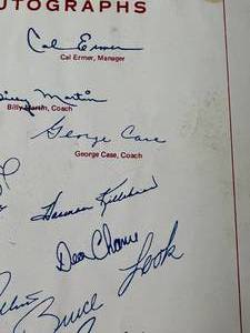 1968 Twins Autographs