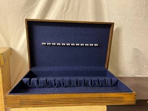 Lot of Silverware & Wood Boxes