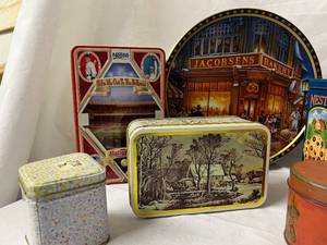 Lot of Metal Tins