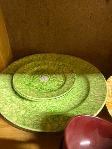 Lot of Colored Plates  cups