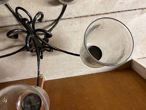 Metal Hanging Candle Chandelier