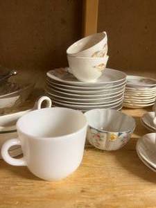 Variety of Glass Bowls & Plates