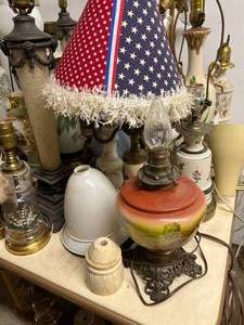 Large lot of Lamps