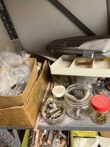 Metal Shelf #4 with Contents