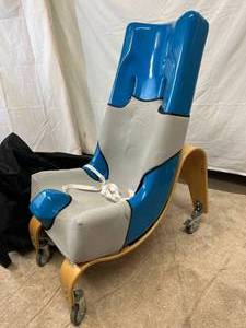 Tumble Forms Feeder Seat With Special Tomato Mobile Bent Wood Base - Good Condition