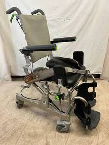 WOW MSRP $2900 Raz-AT Attendant Propel &amp Tilt Height Adjustable Rehab Shower Back Up Over The Toilet Seat Commode Chair -Flip Up Locking Arms, Swivel Locking Oversize Wheels, Adjust Tension Back &amp Padded Seat - Good Working Condition
