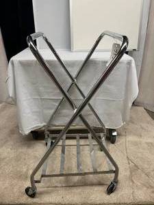 LOT OF 3 ITEMS - FOLDING HAMPER STAND - XRAY ILLUMINATOR &amp DRY ERASE BOARD - GOOD WORKING CONDITION
