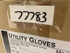 MSRP $100 EACH BOX 3 NEW IN BOXES Ansell&nbspGloves Utility NitrileLatex Diamond Embossed Sure Grip Surface &amp Soft Cotton Flock Lining 13 inch SMALL MEDIUM &amp LARGE Size Blue REUSABLE &amp DISPOSABLE 48 PER CASE