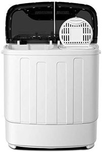 lot 49 image: Think Gizmos Portable  Twin Tub Washing Machine with 7.9lbs Wash and 4.4lbs Spin Cycles, TG23