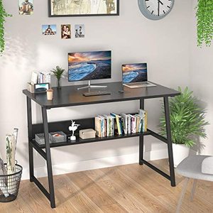 lot 56 image: Homfio Computer Desks for Home Office, Brown
