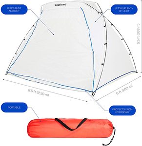 lot 74 image: Portable Spray Paint Booth - Airbrush Spray Paint Shelter Tent - DIY Hobby Painting Station