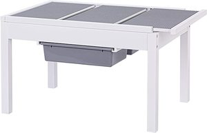lot 68 image: UTEX 2-in-1 Kids Activity Table with Storage for Older Kids, White