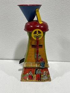 Vintage Mac Dutch Mill Tin Sand Toy