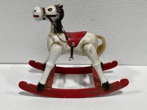 Vintage Rocking Horse with Music Box
