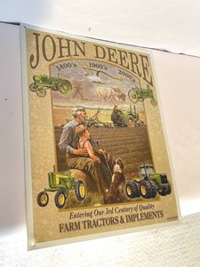 lot 67 image: John Deere Metal Wall Sign